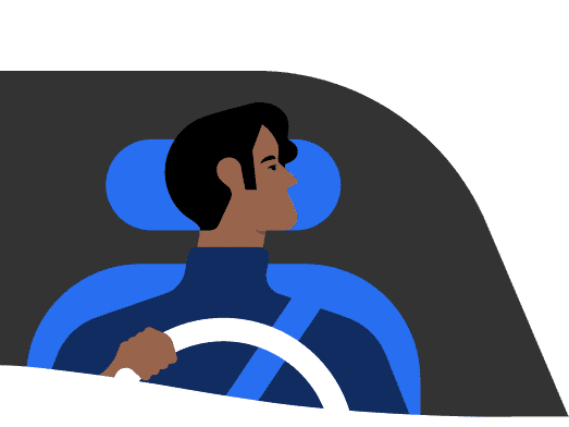 Uber vozač za volanom, službena ilustracija